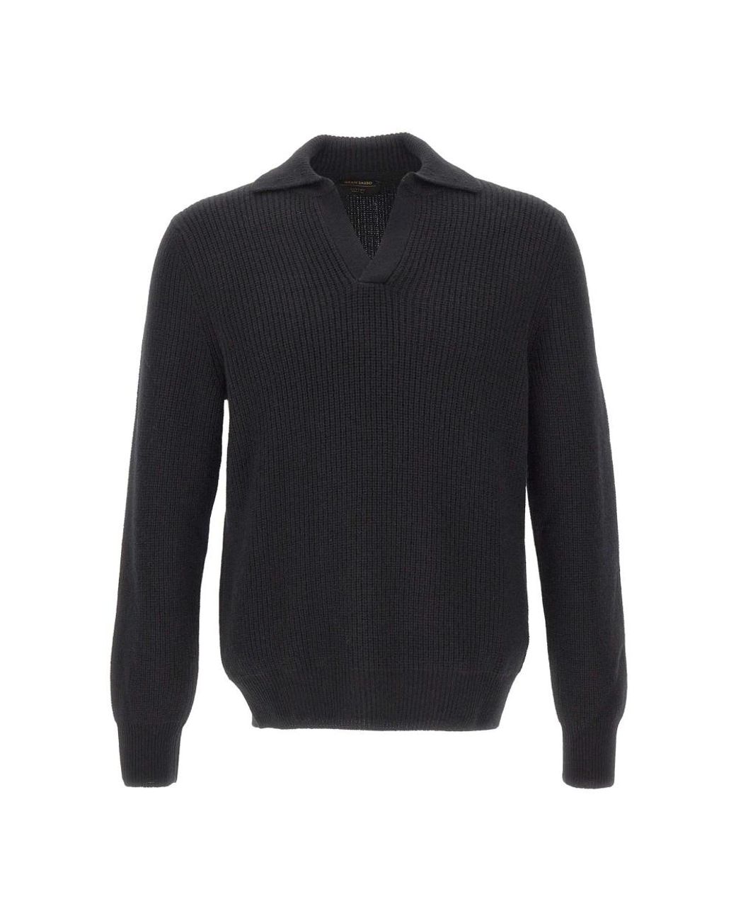 Gran Sasso Blue V-Neck Knitwear for men