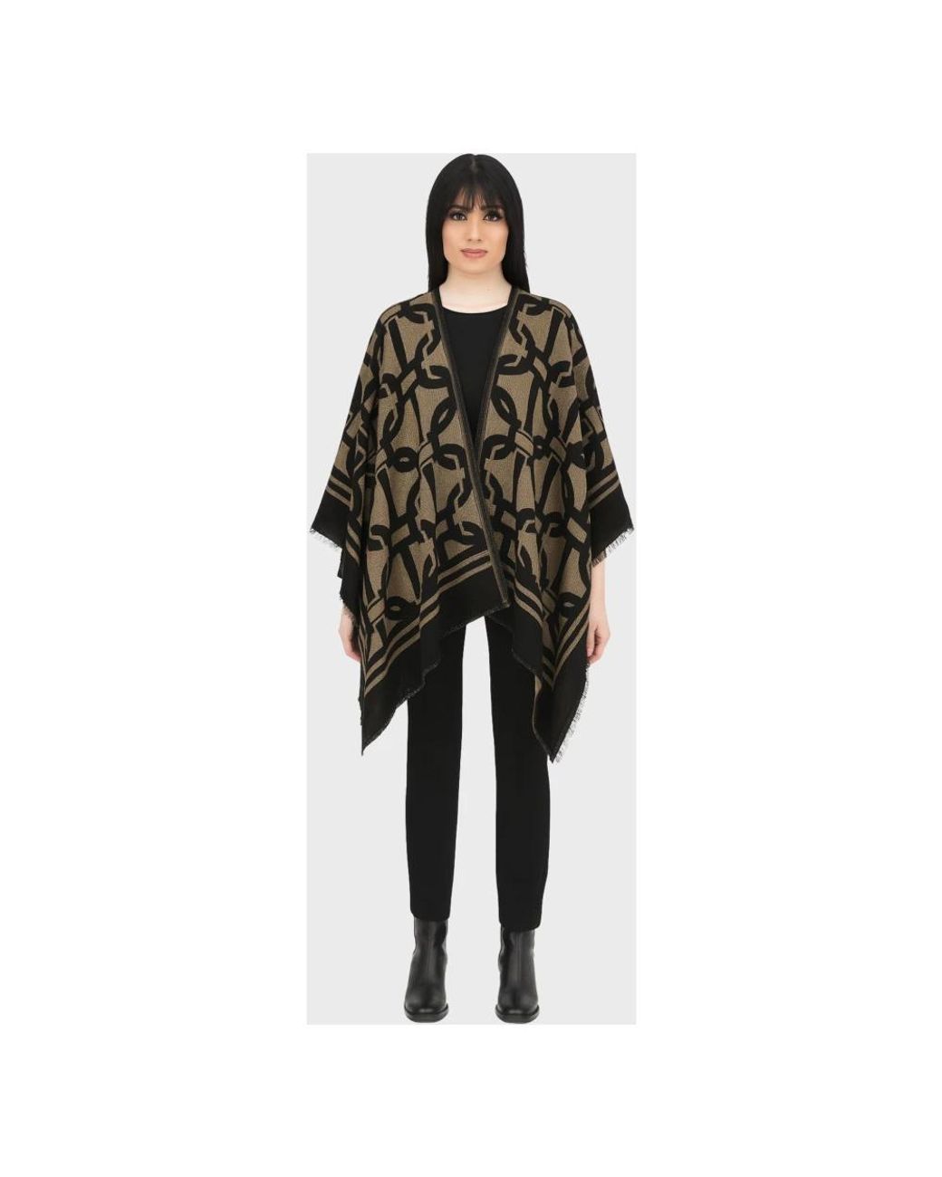 Twinset Gray Ponchos