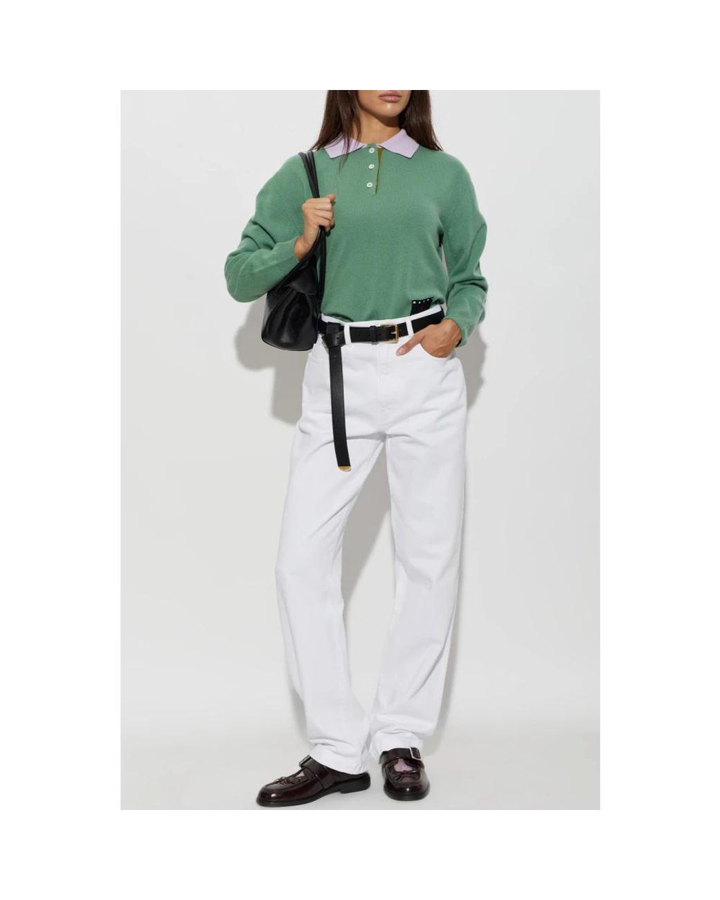 Straight Jeans Marni de color White