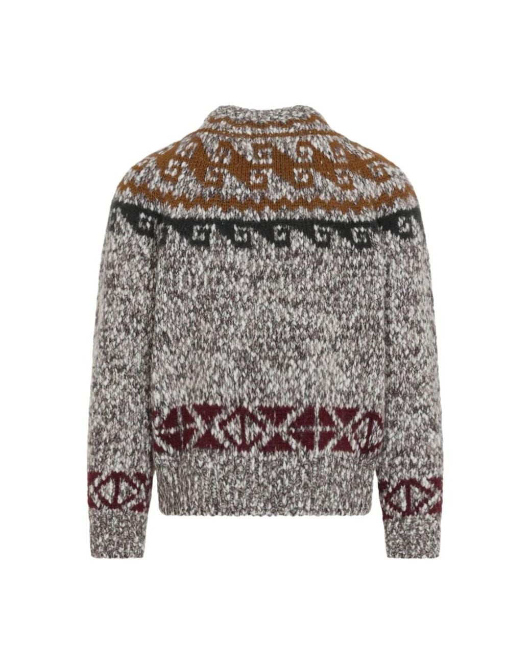 Moncler Gray Round-Neck Knitwear for men