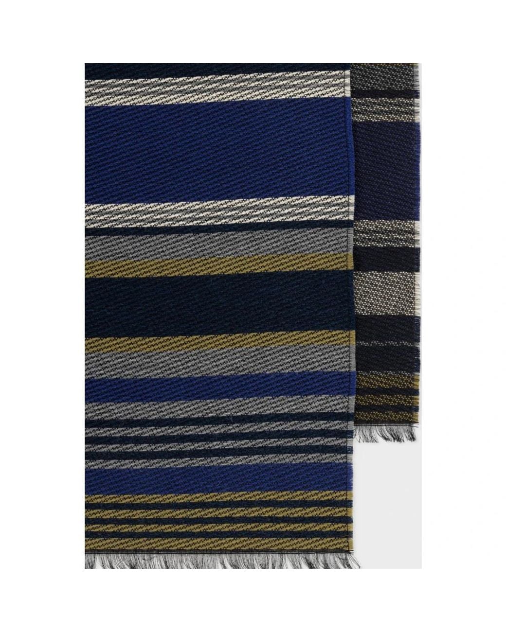 Paul Smith Blue Winter Scarves