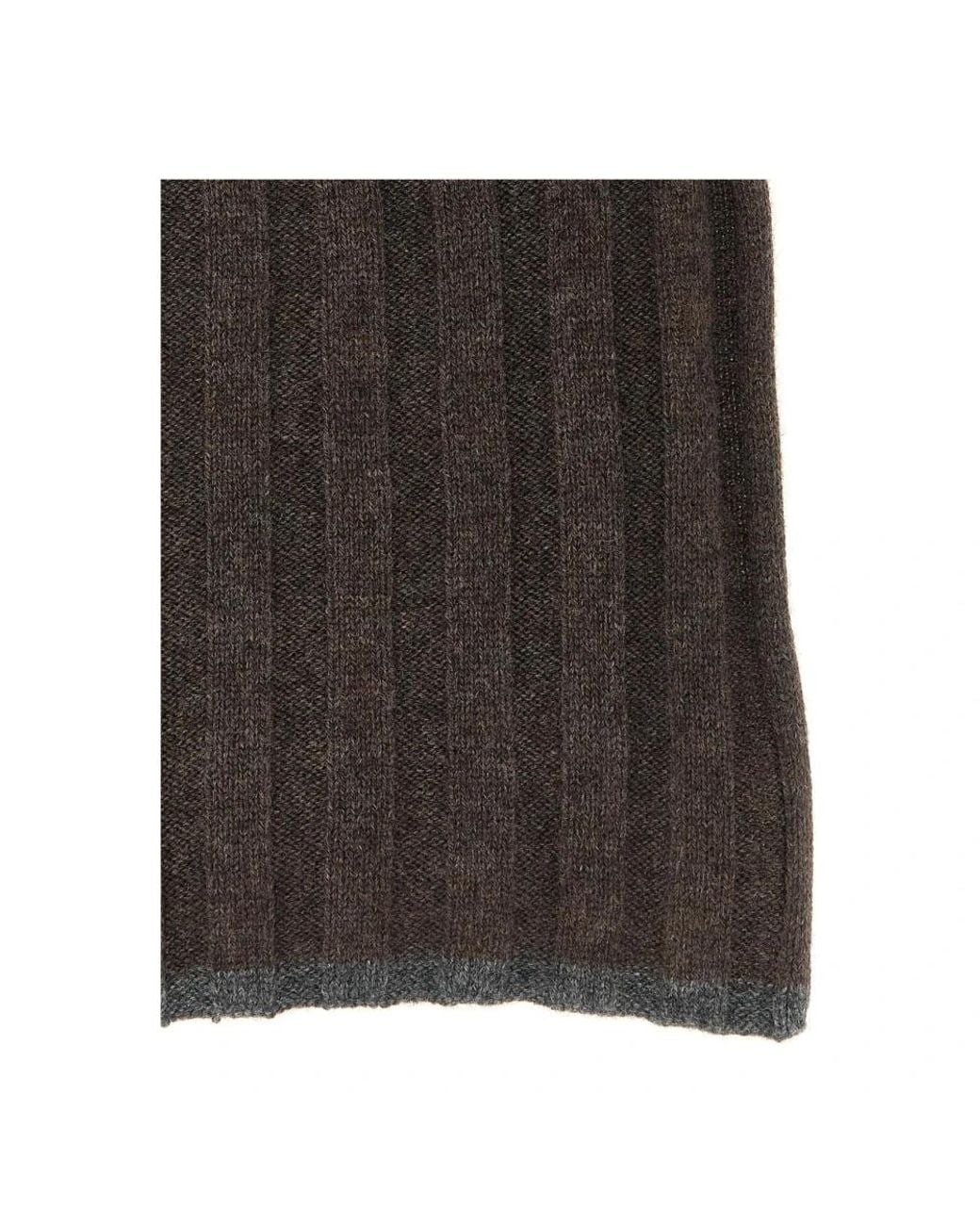 Winter Scarves di Brunello Cucinelli in Black da Uomo