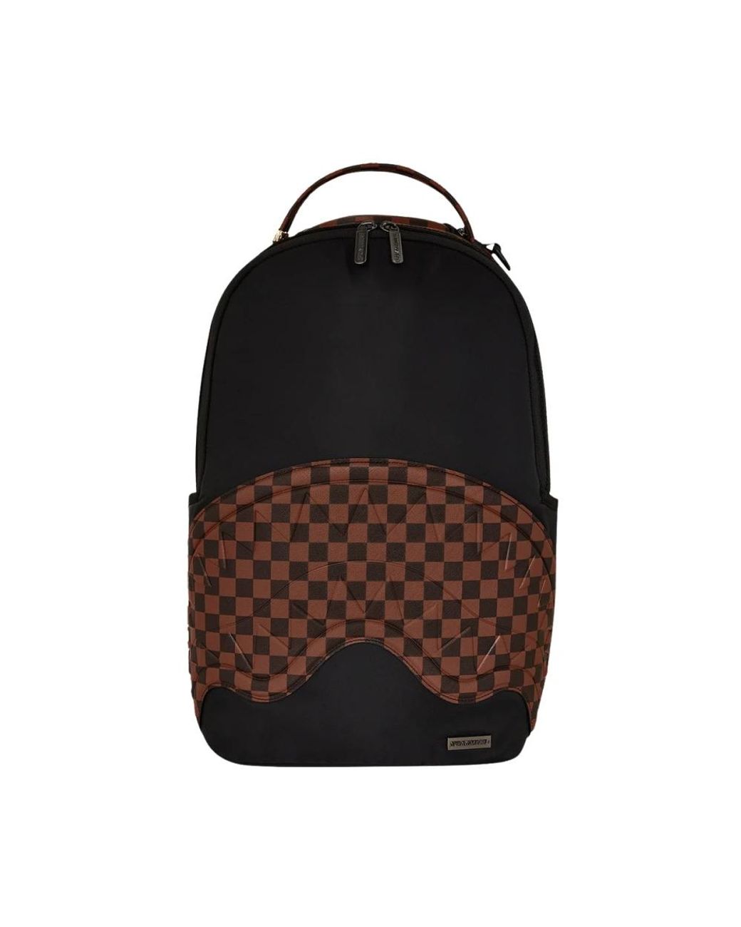 Sprayground Tassen ,Bruin ,Polyester Stadsreisrugzak Met Haai-Ontwerp in het Black