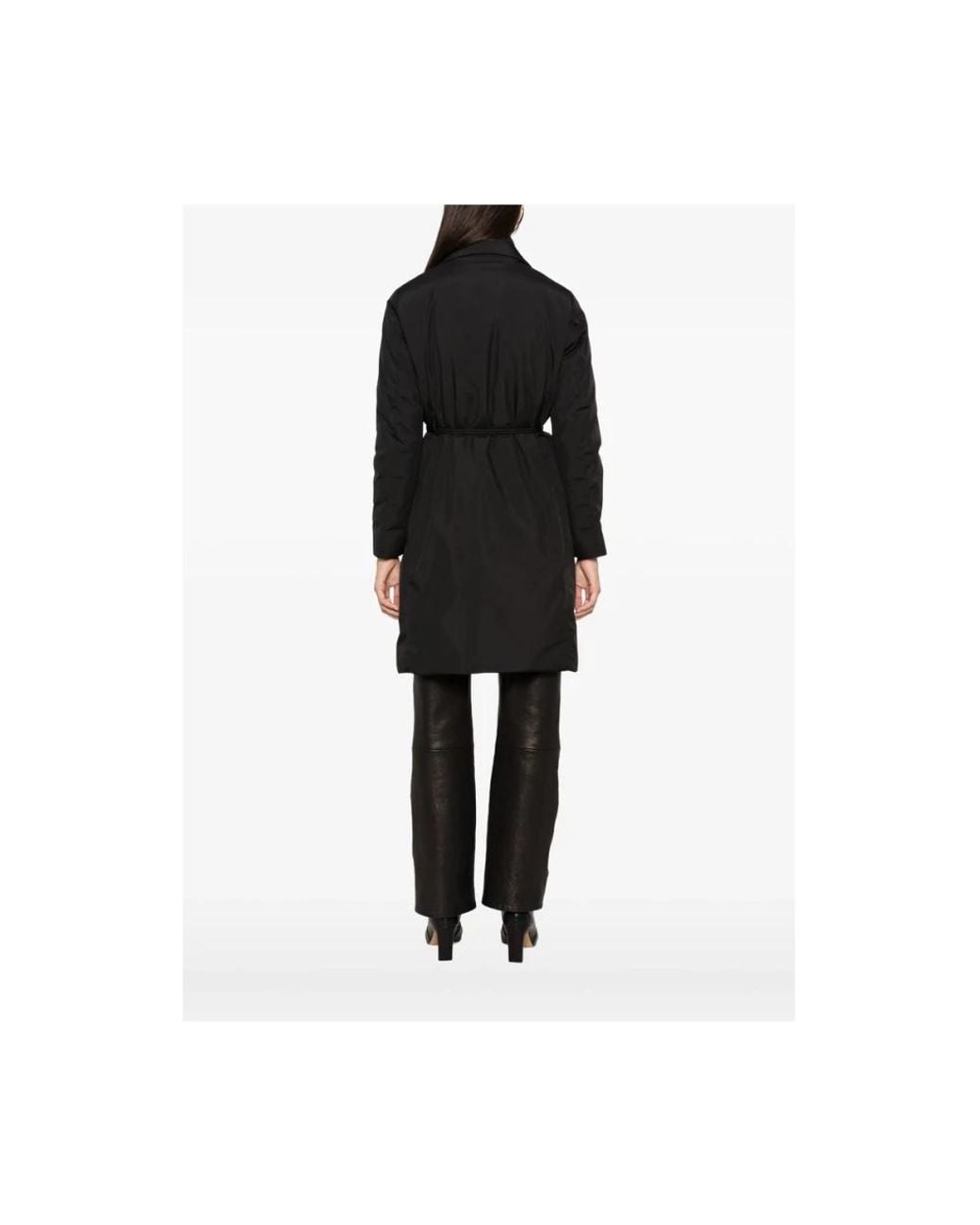 Moorer Black Belted Coats