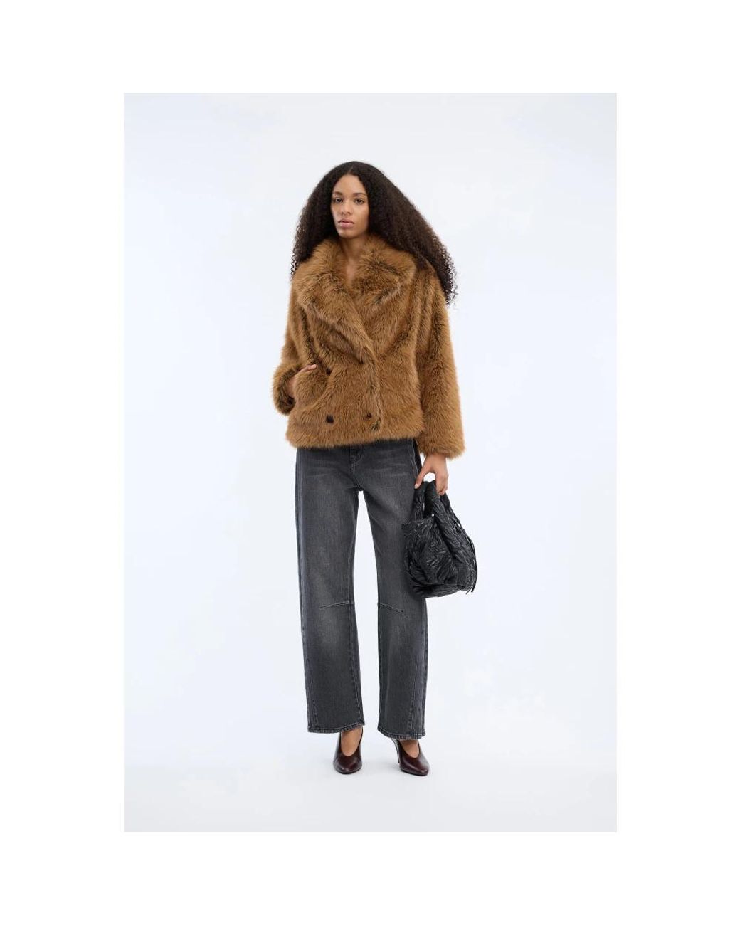 Munthe Brown Faux Fur & Shearling Jackets