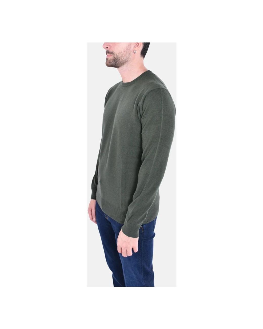 Mc2 Saint Barth Gray Round-Neck Knitwear for men
