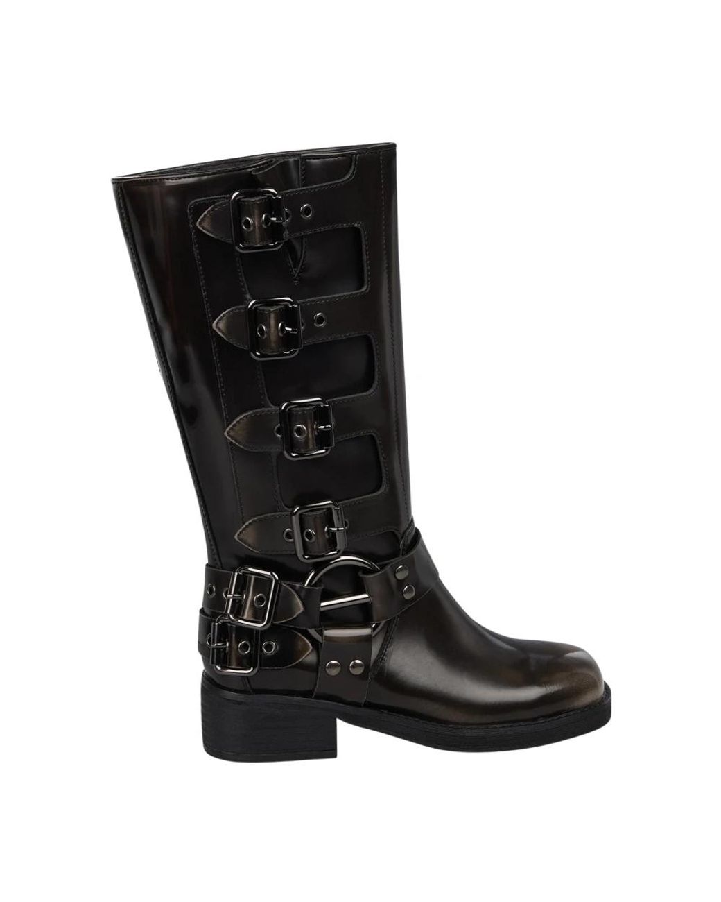 Alma En Pena. Black High Boots