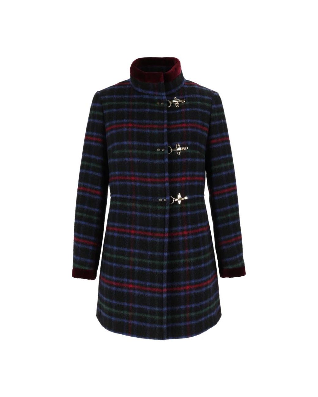 Fay Blue Single-Breasted Coats