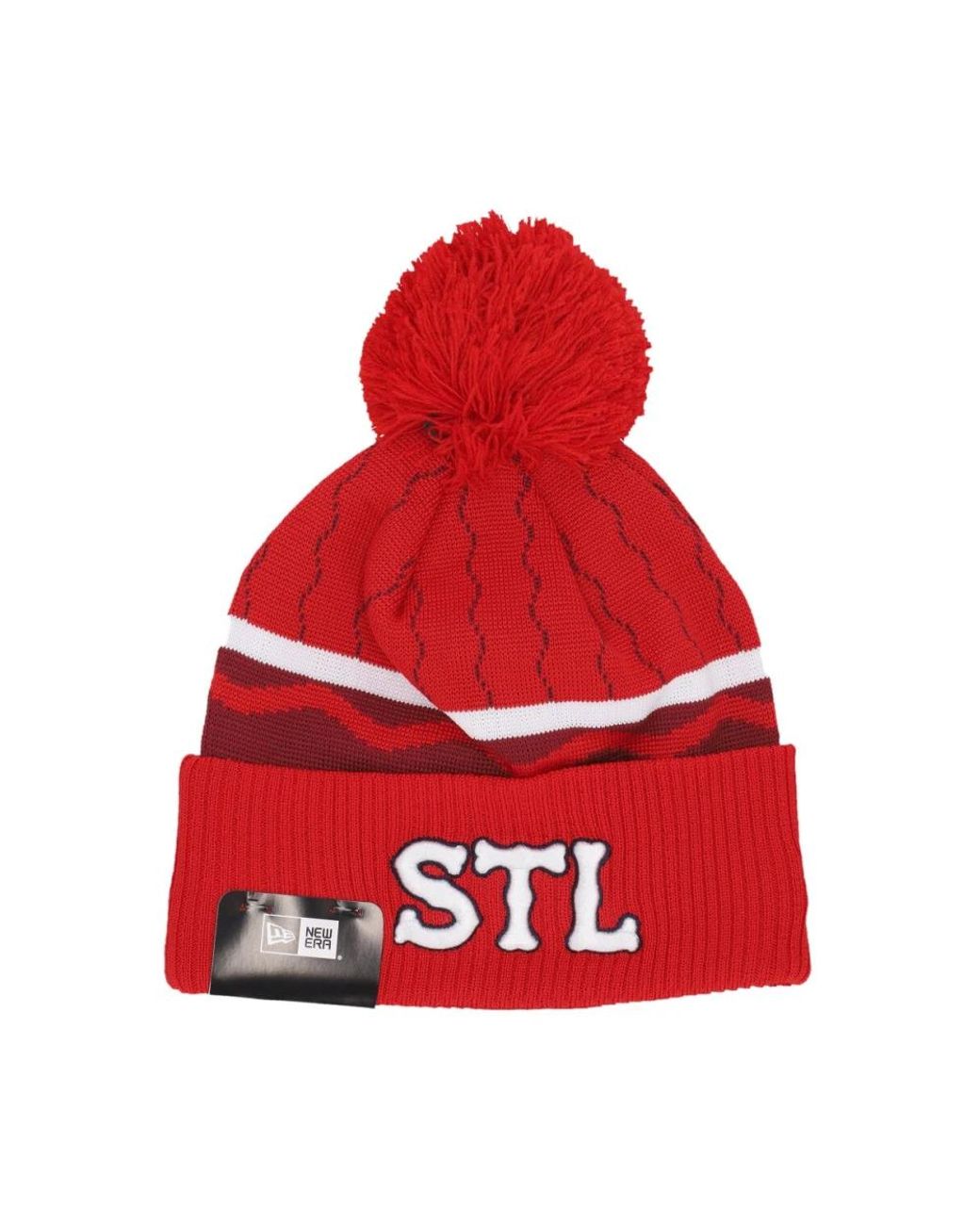 KTZ Accessoires ,Rood ,Polyester Mlb City Connect Gebreide Muts Pom Pom in het Red voor heren