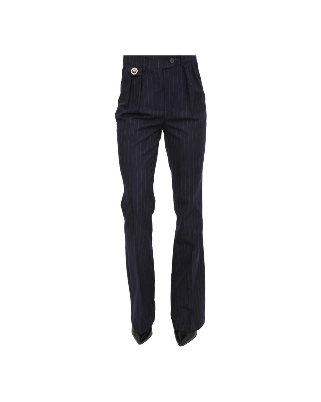 Fracomina Blue Wide Trousers