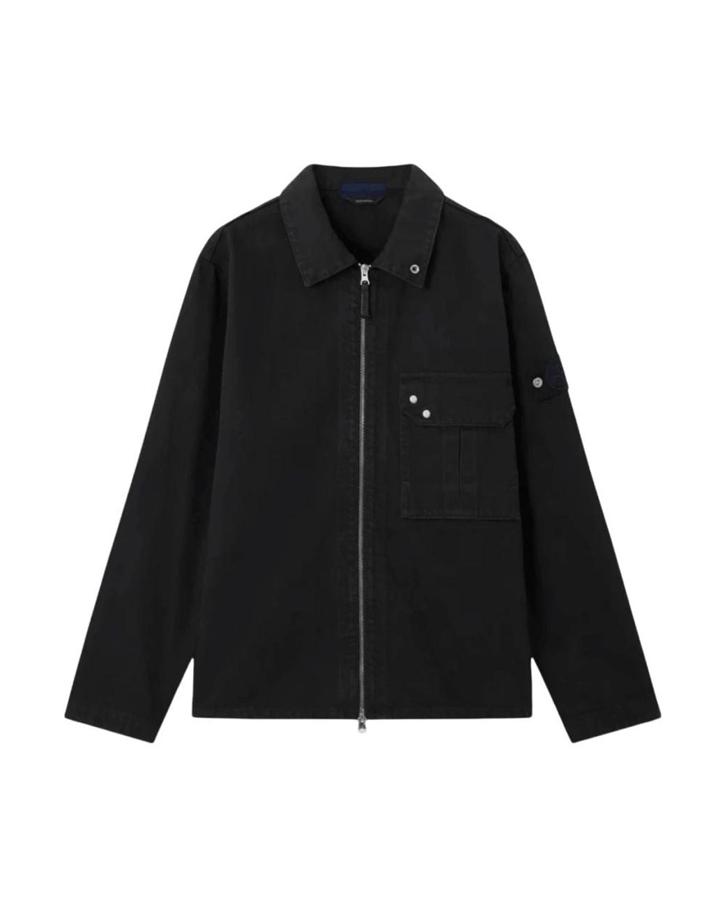 Stone Island Black Denim Jackets for men