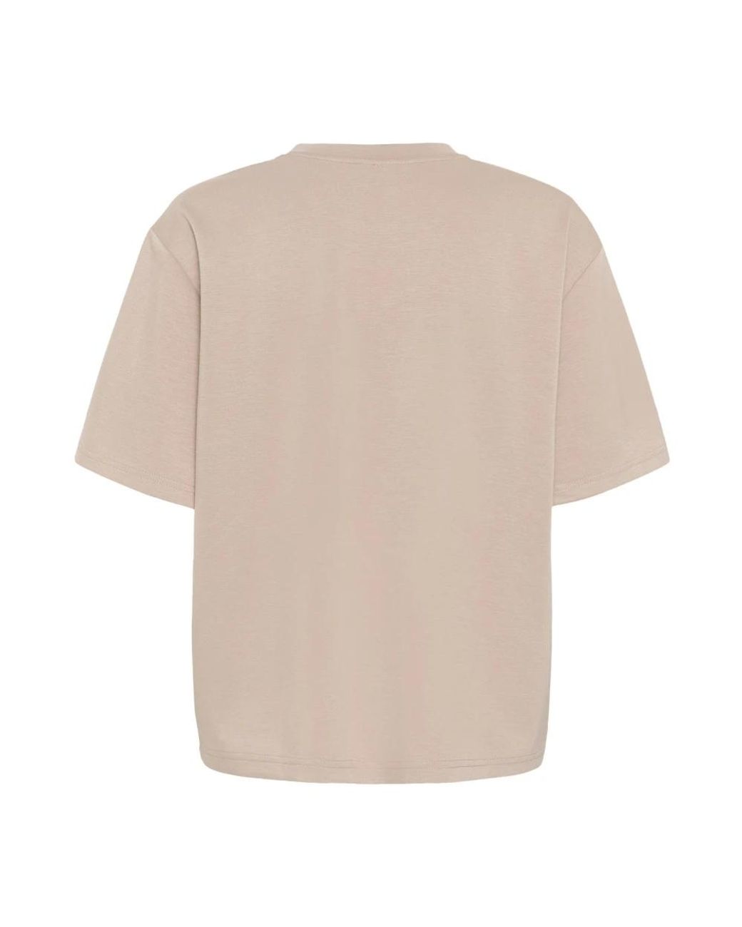 T-Shirts Kaffe de color Natural