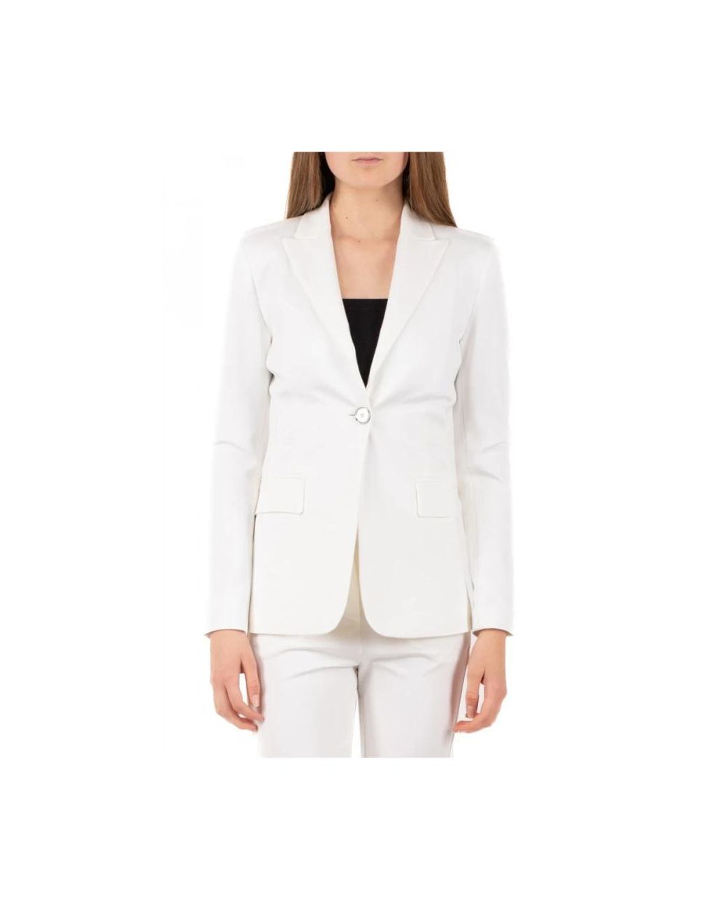 Pinko Jassen ,Wit ,Stijlvolle Jas in het White
