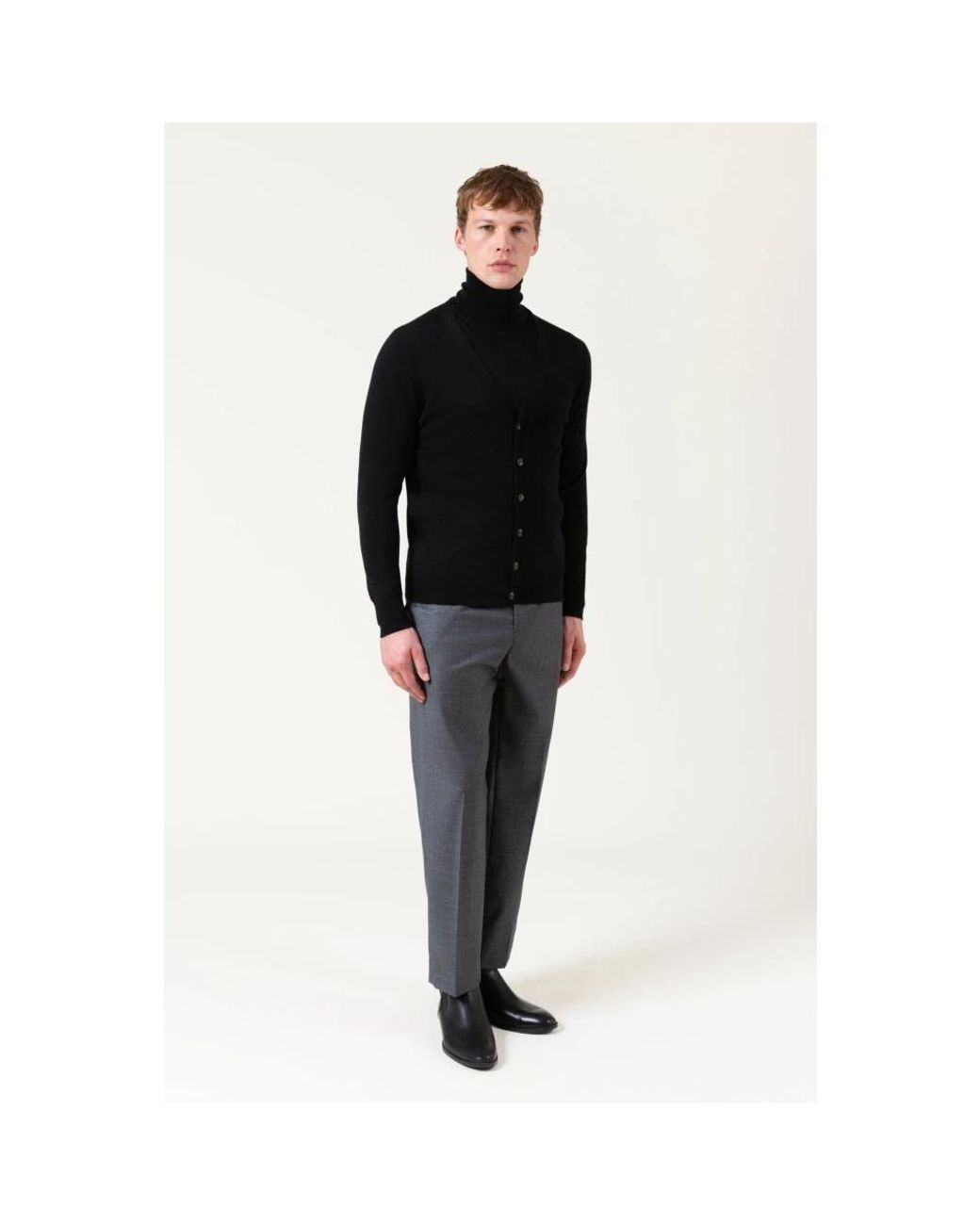 Cardigans AUTORE de hombre de color Black