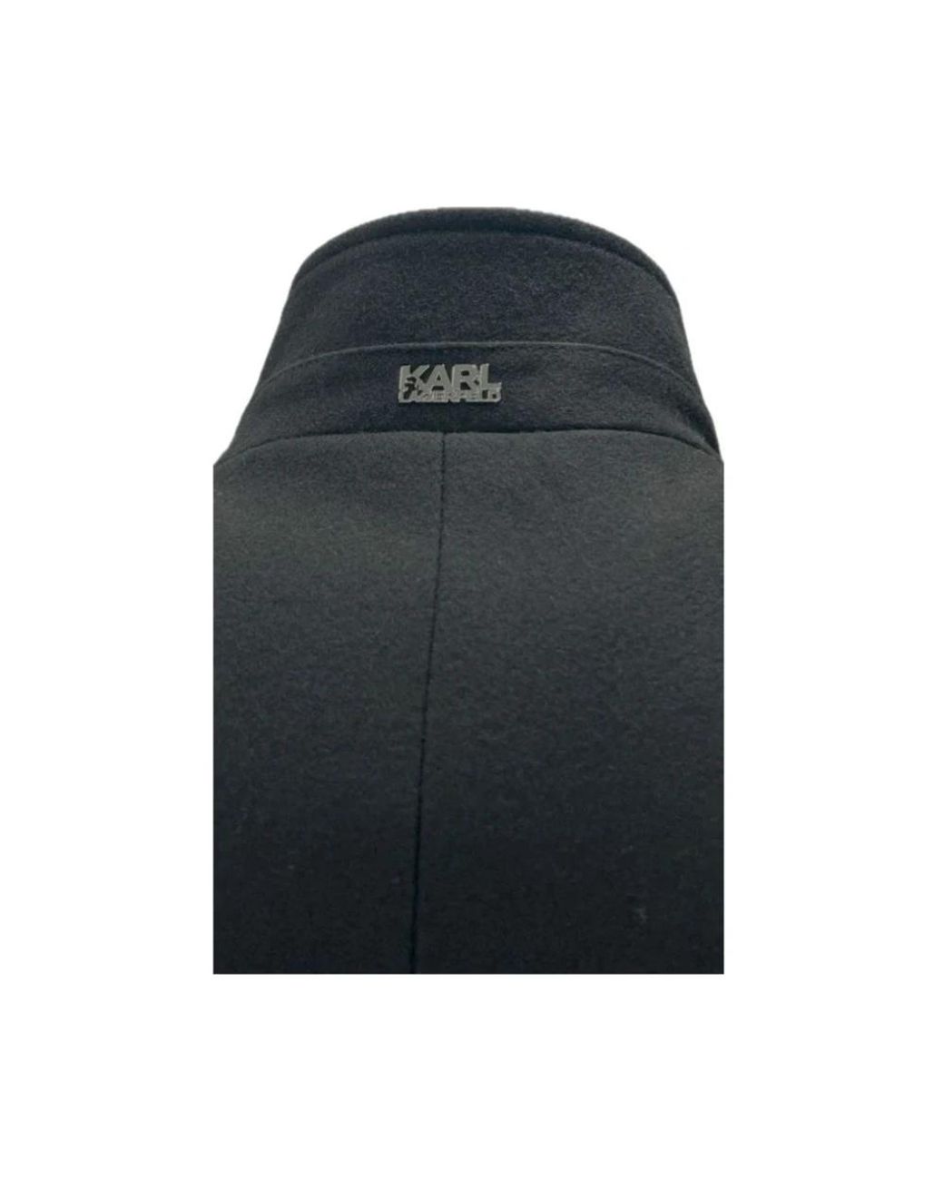 Karl Lagerfeld Basic Coat in Black für Herren