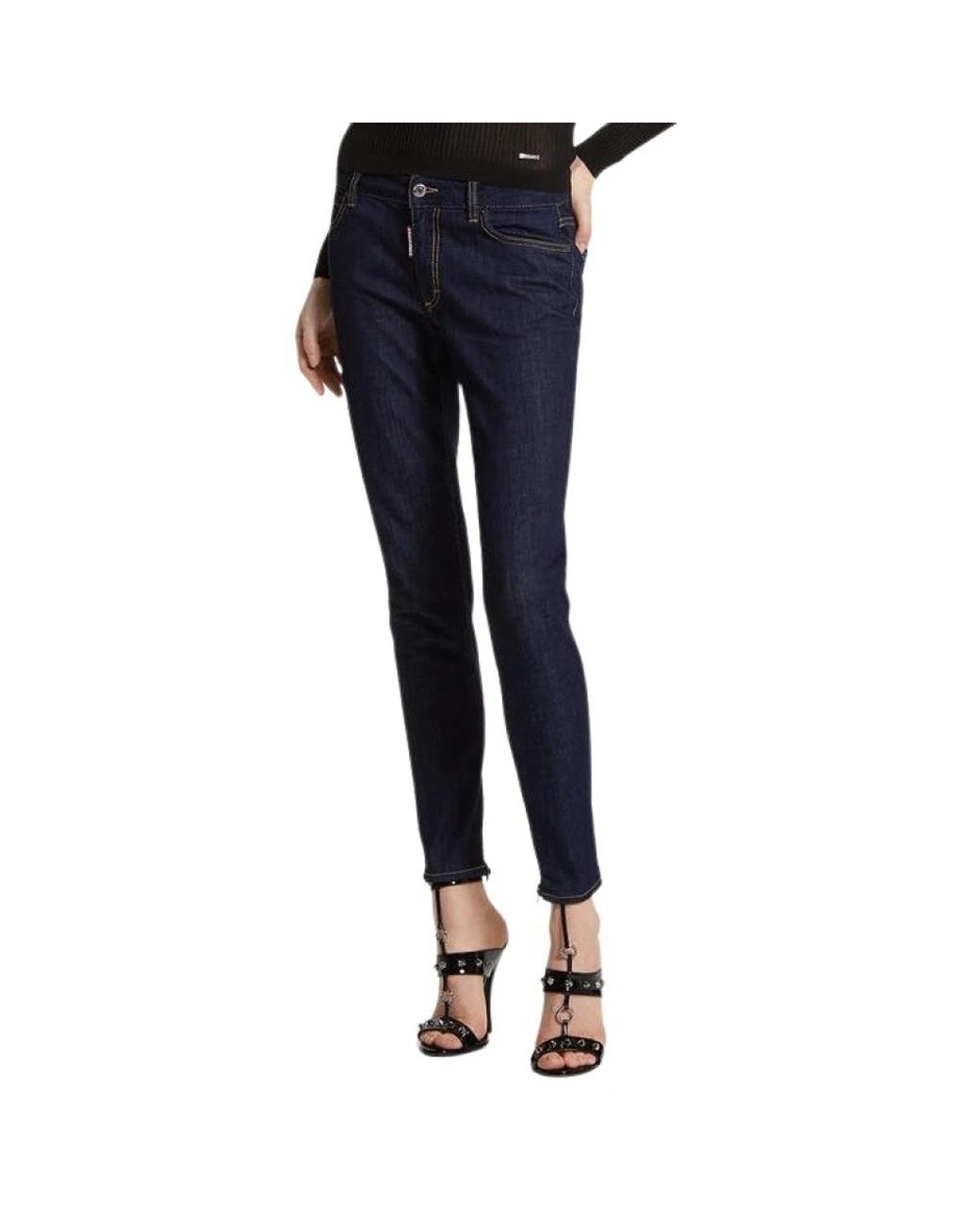 DSquared² Blue Skinny Fit Jeans