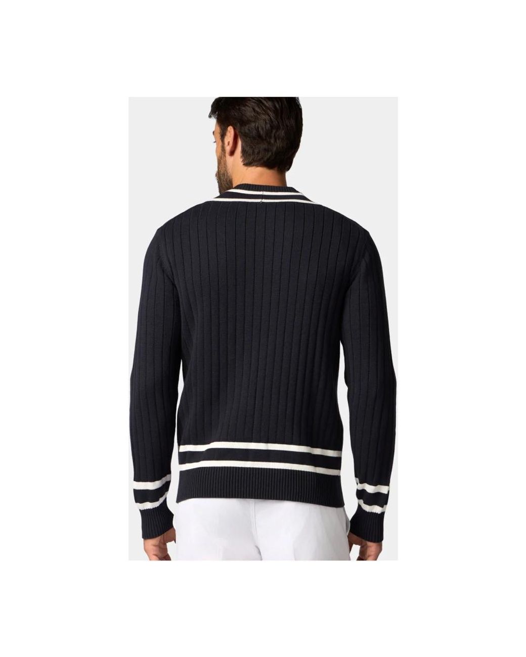 Brooks Brothers Black V-Neck Knitwear for men
