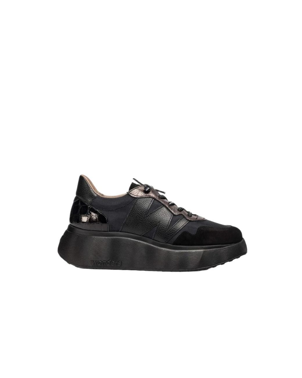 Wonders Black Schwarzer Damensneaker