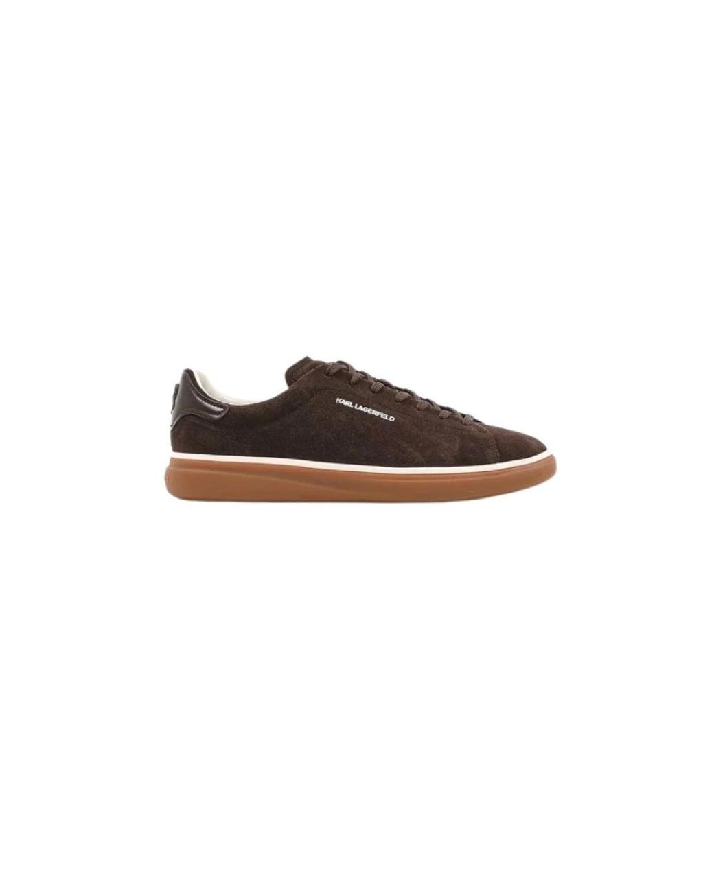 Karl Lagerfeld Brown Baskets Ikon Nft Kane En Daim for men