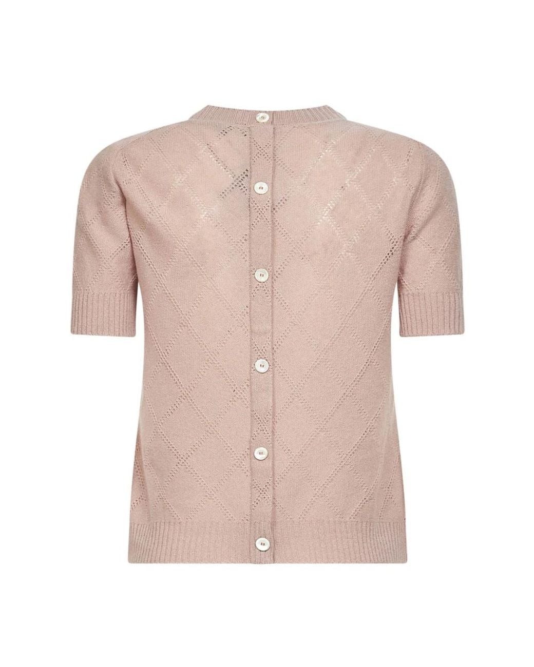 Blanca Vita Pink Cashmere Knitwear