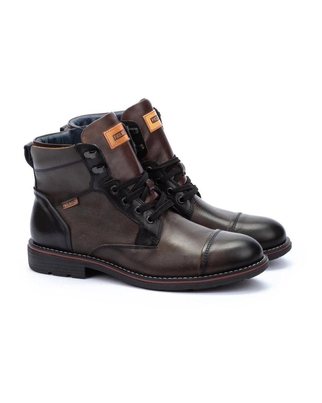 Pikolinos Black Lace-Up Boots for men