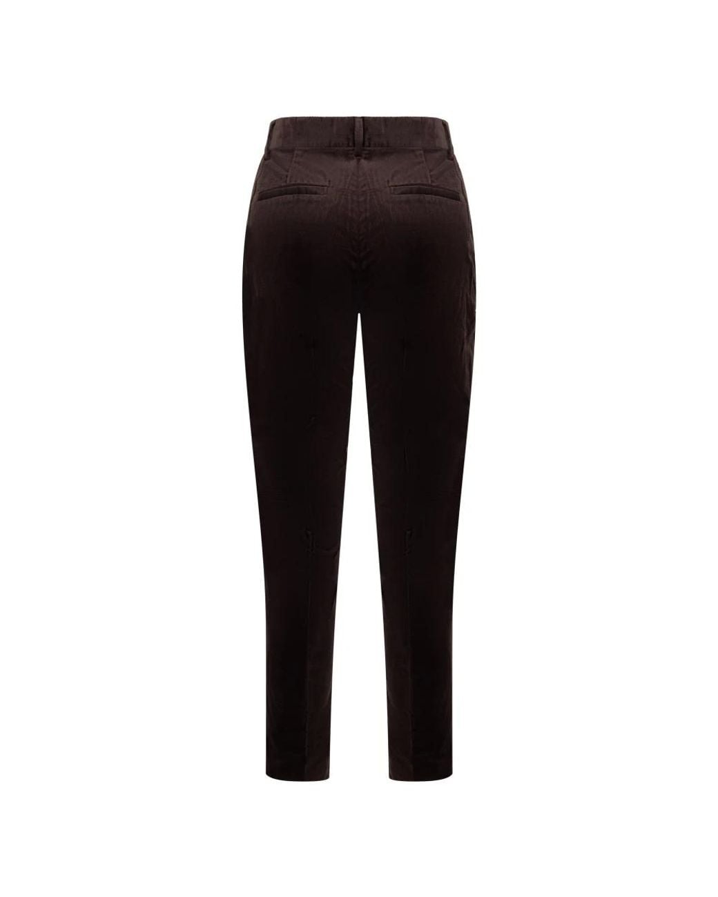 Moorer Black Slim-Fit Trousers