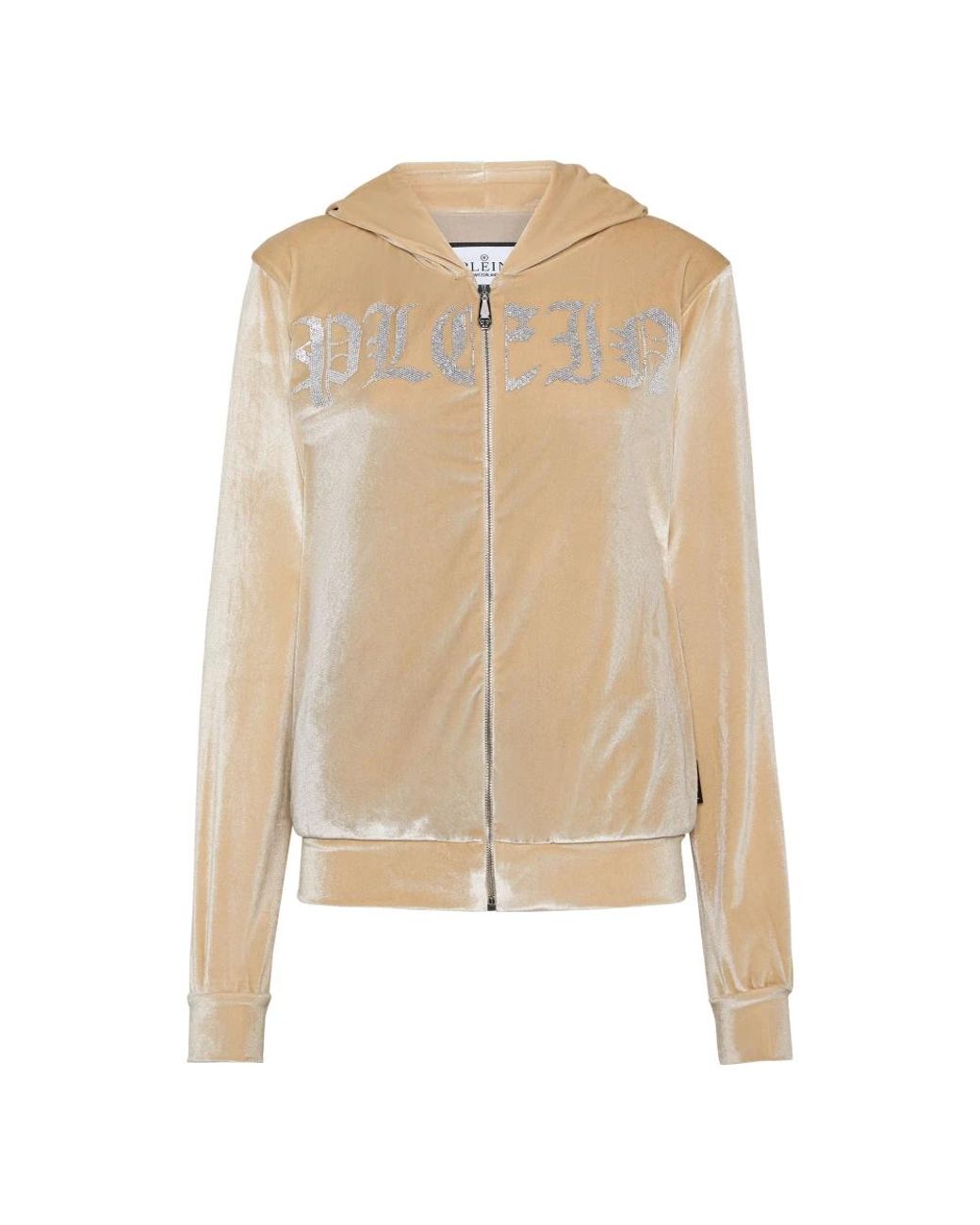 Philipp Plein Hoodies & Sweatvesten ,Zip-Throughs in het Natural