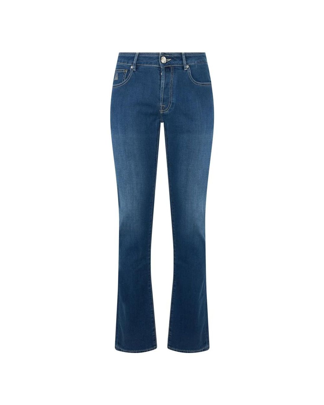 Moorer Blue Straight Jeans