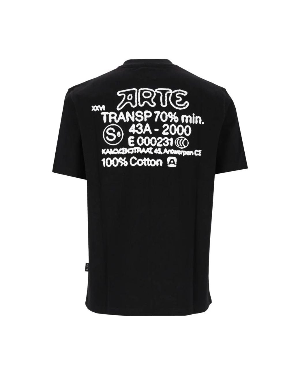 Arte' Black T-Shirts for men