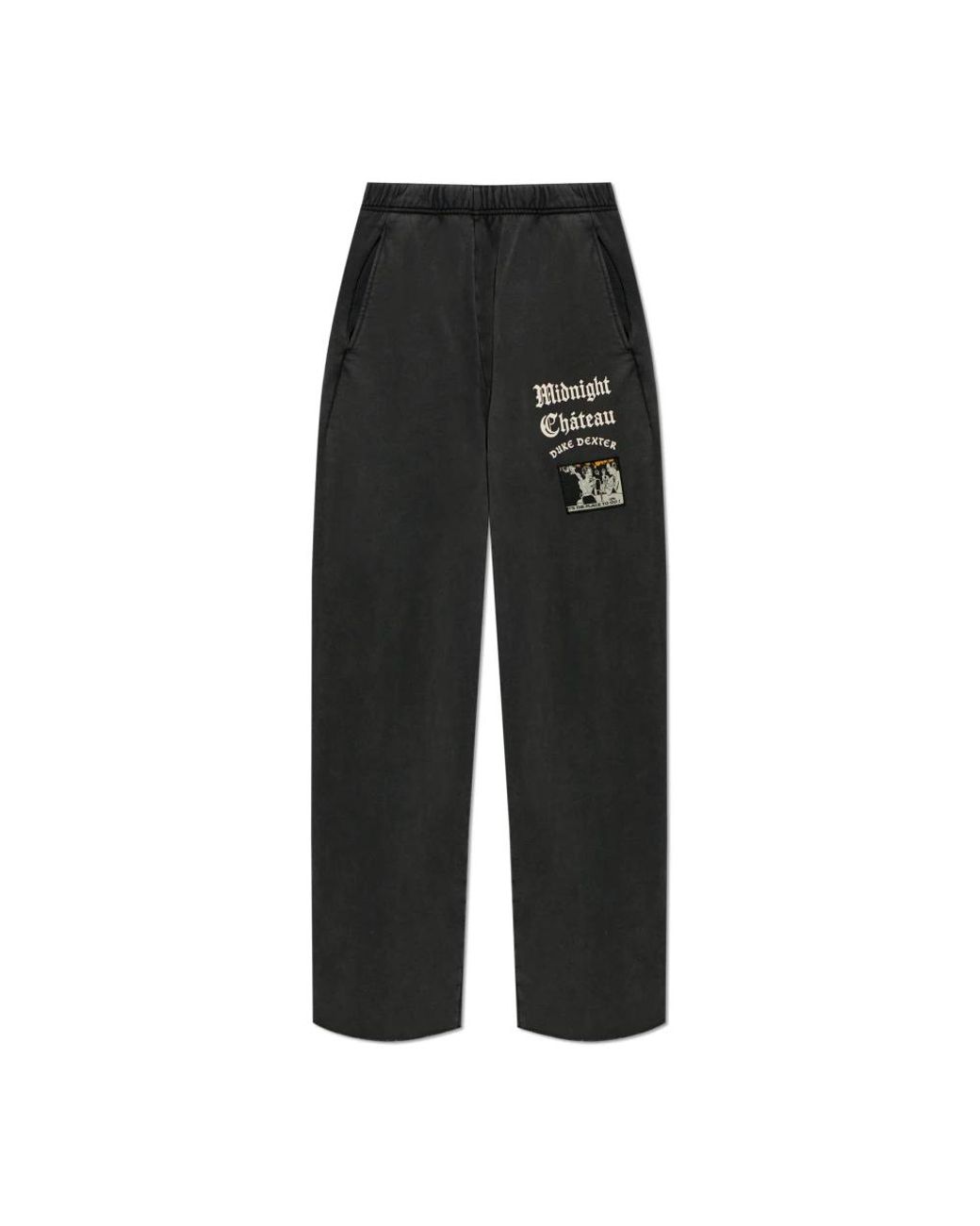 Duke & Dexter Sweatpants Met Patch in het Black voor heren