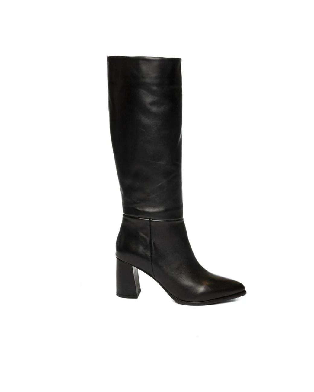 Albano Black Heeled Boots