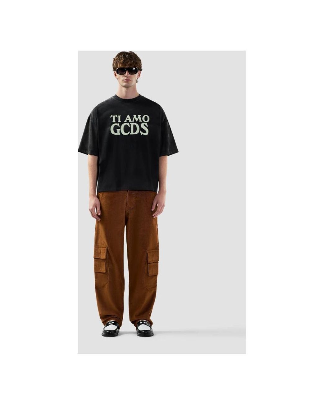 Gcds Brown Straight Trousers for men