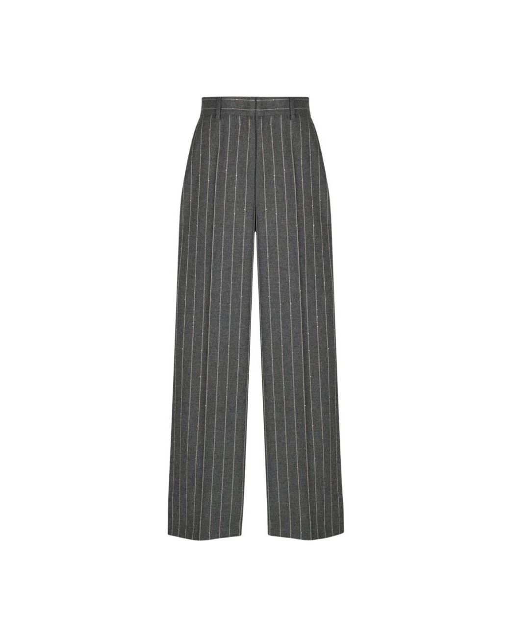 Manuel Ritz Gray Wide Trousers