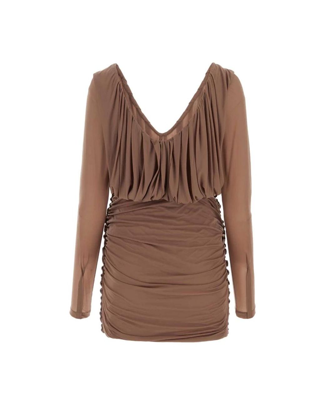 Saint Laurent Brown Party Dresses