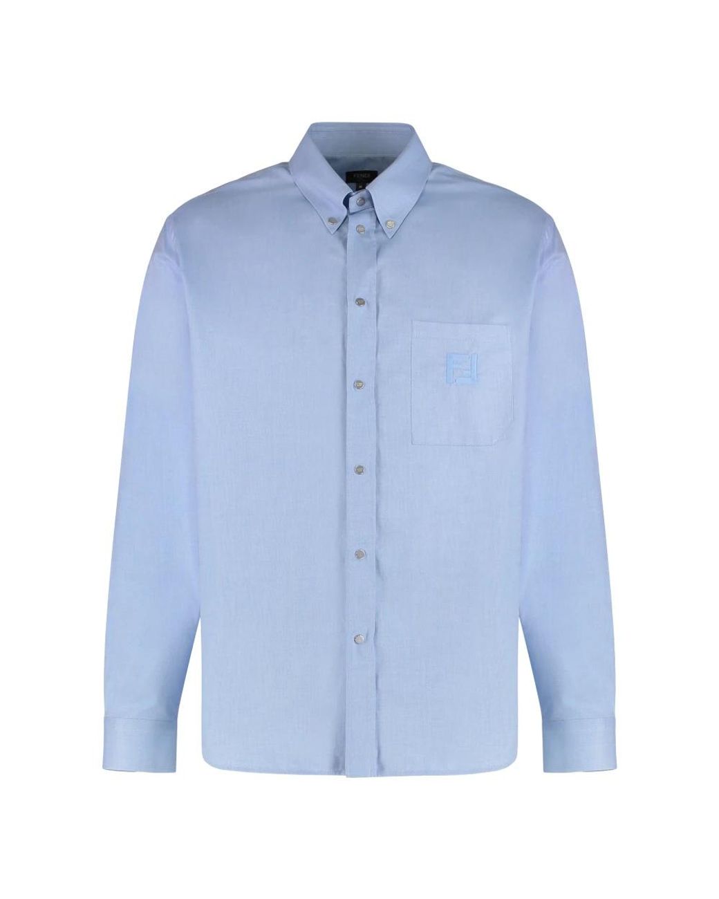 Fendi Blue Casual Shirts for men