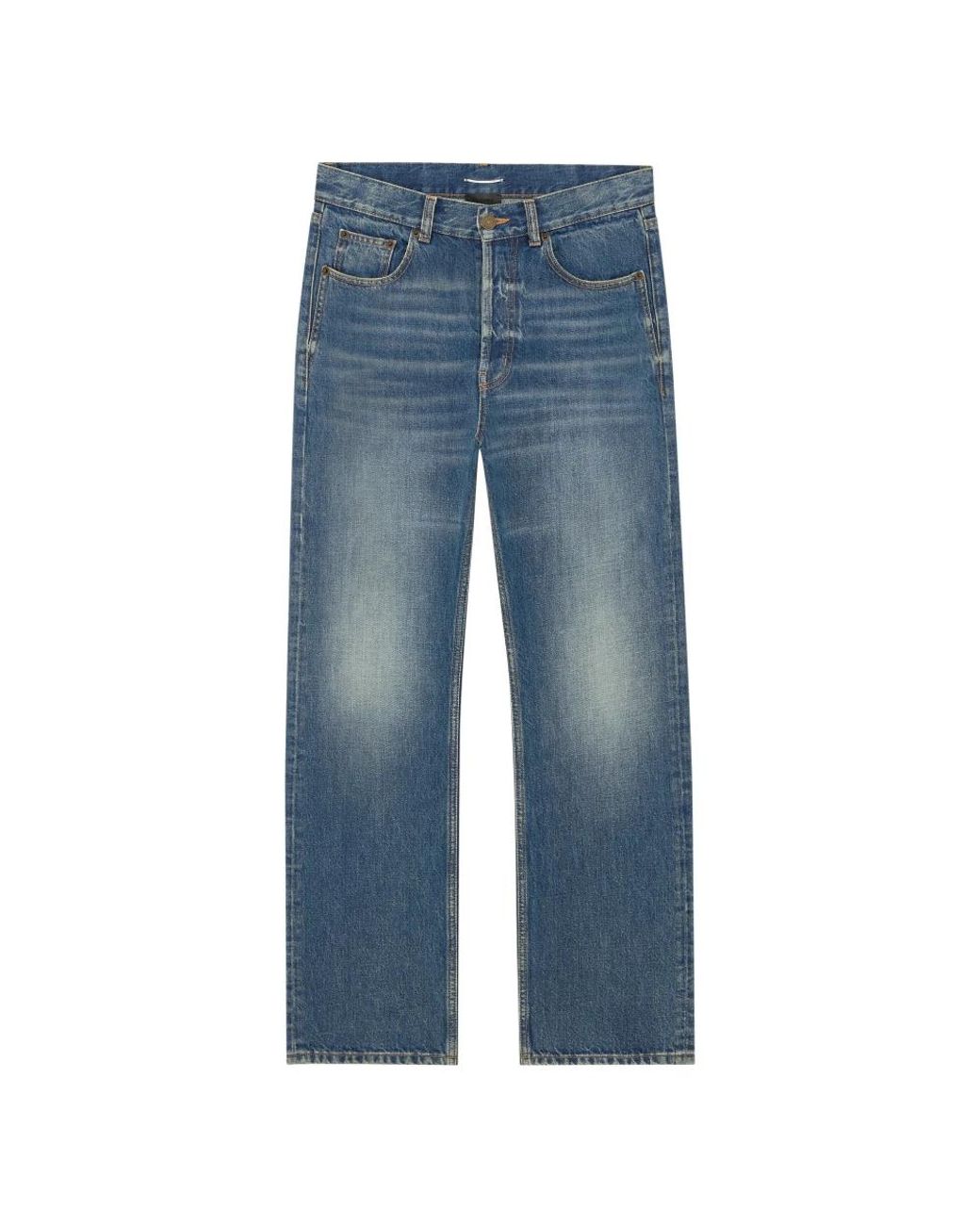 Saint Laurent Blue Straight Fit Jeans for men