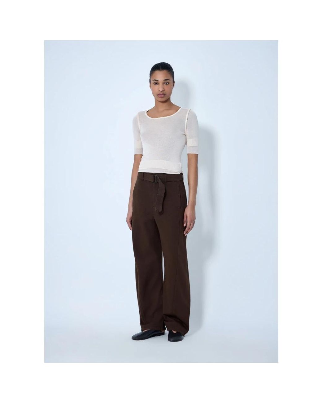 Lemaire Gray Round-Neck Knitwear