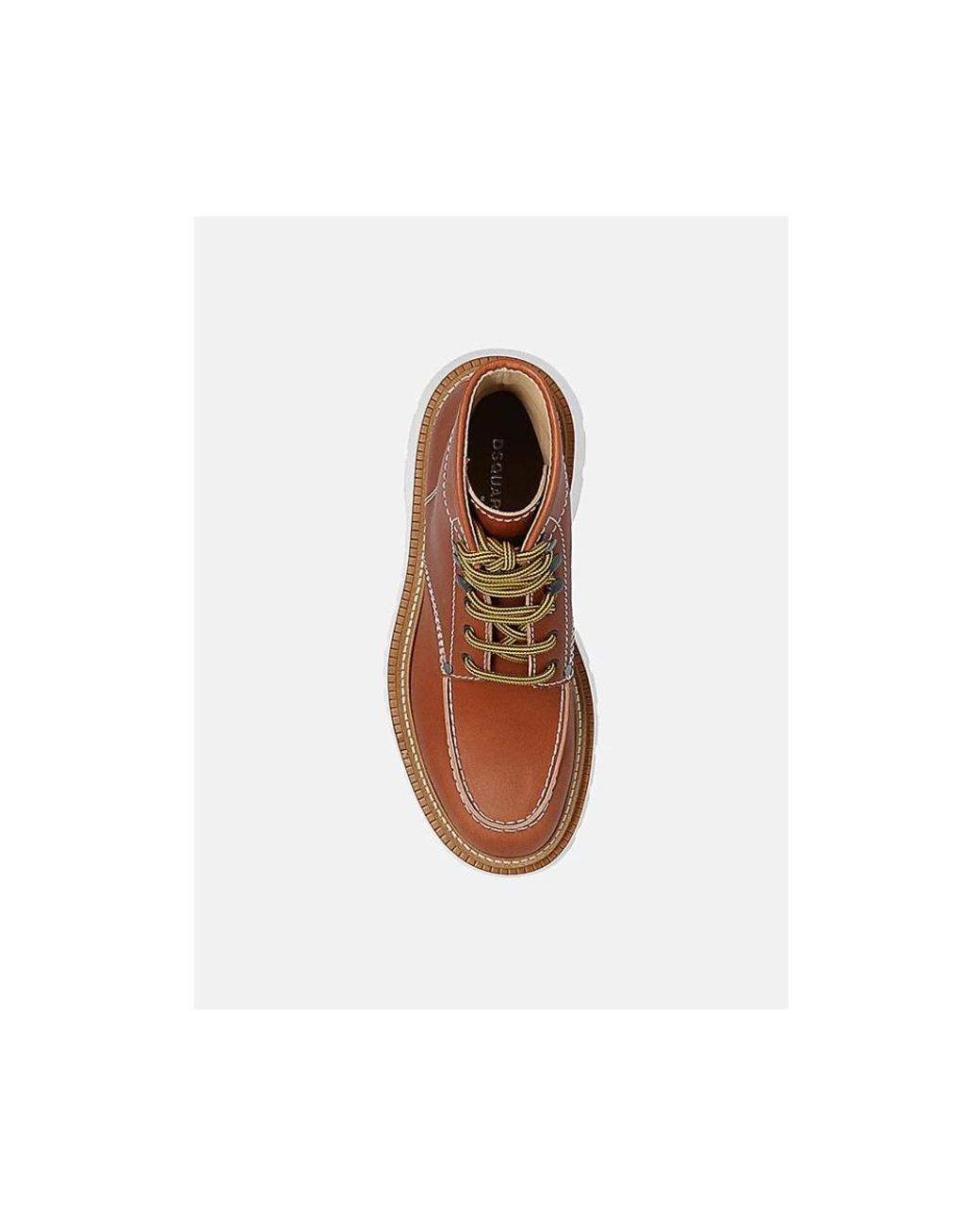 DSquared² Brown Lace-Up Boots for men