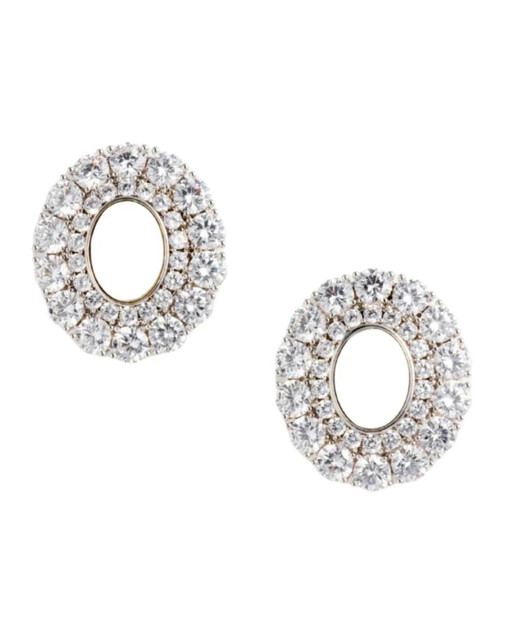 Self-Portrait Metallic Earrings