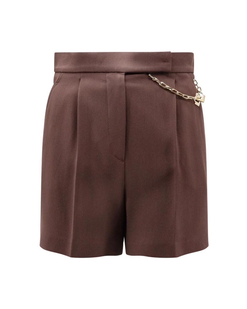 Elisabetta Franchi Brown Short Shorts
