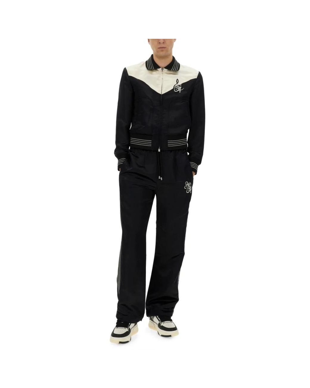 Amiri Black Bomber Jackets for men