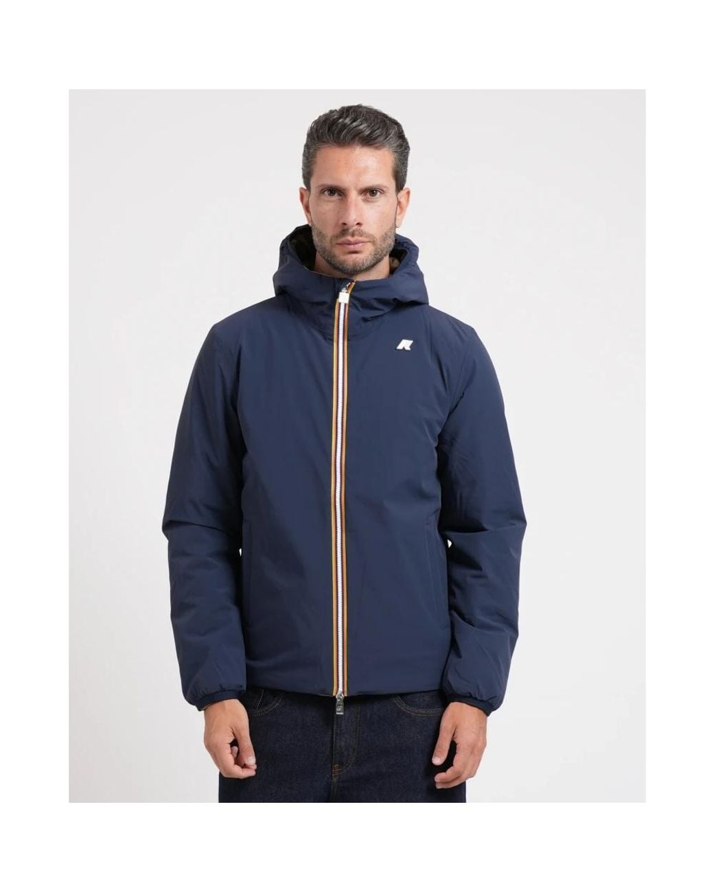 Winter Jackets K-Way de hombre de color Blue