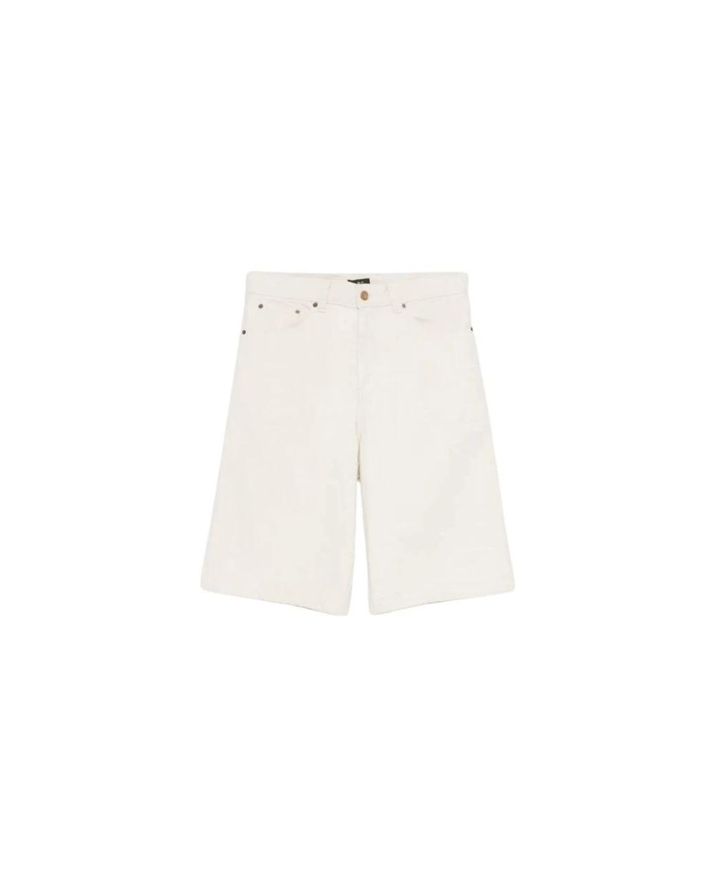 A.P.C. Korte Broeken ,Wit ,Denim Denim Rits Sluiting Vijf-Pocket Ontwerp in het White voor heren