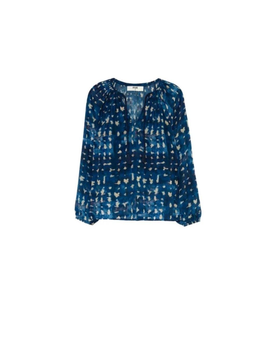 Five Jeans Blue Blouses