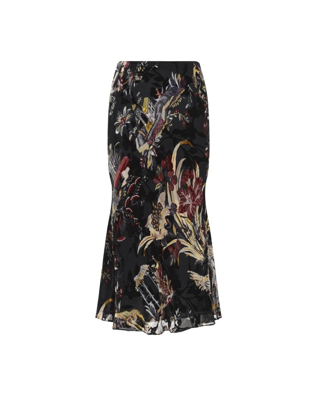 Etro Black Midi Skirts