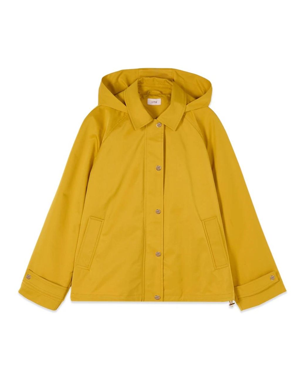Oltre Yellow Nylonjacke Mit Steppfutter
