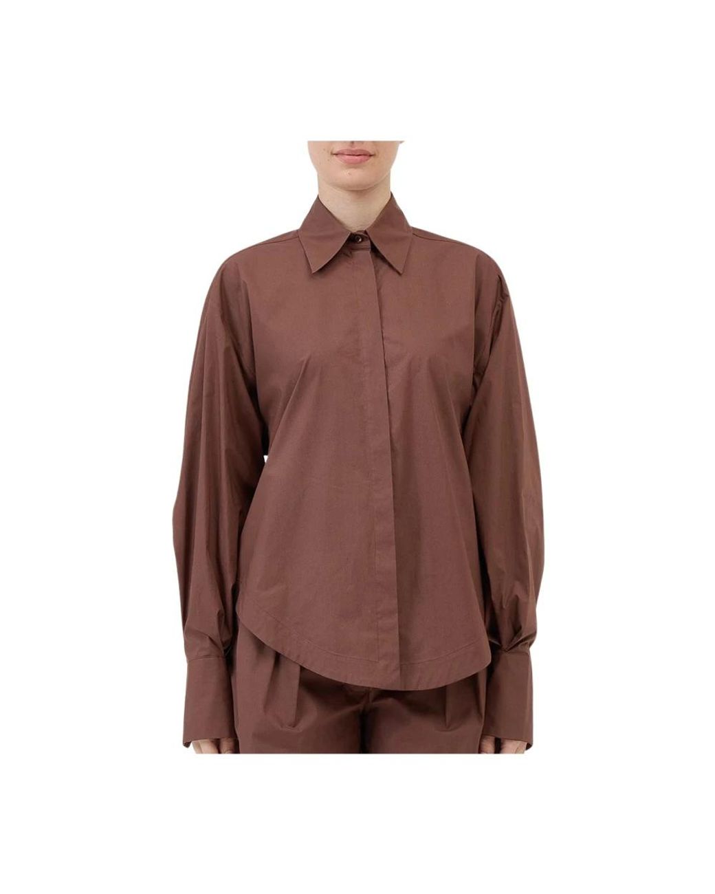 FEDERICA TOSI Brown Shirts