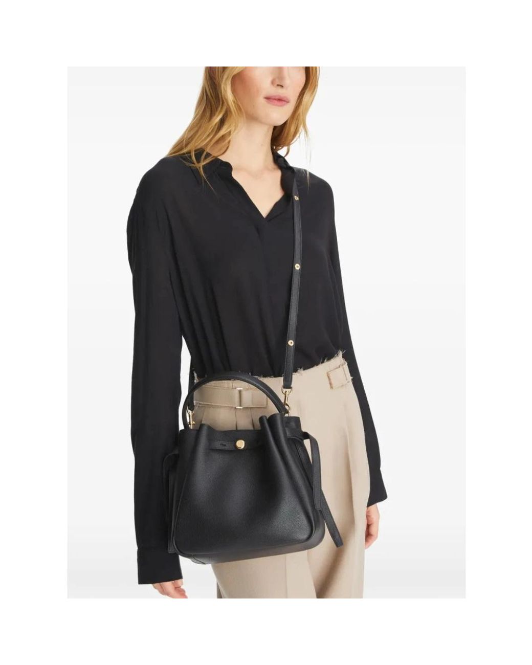 Tory Burch Black Bucket Bags