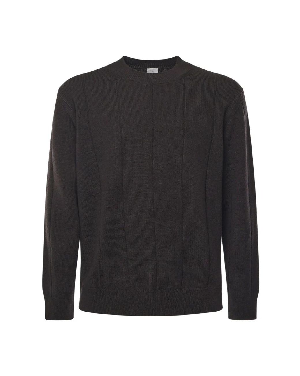 Eleventy Black Round-Neck Knitwear for men
