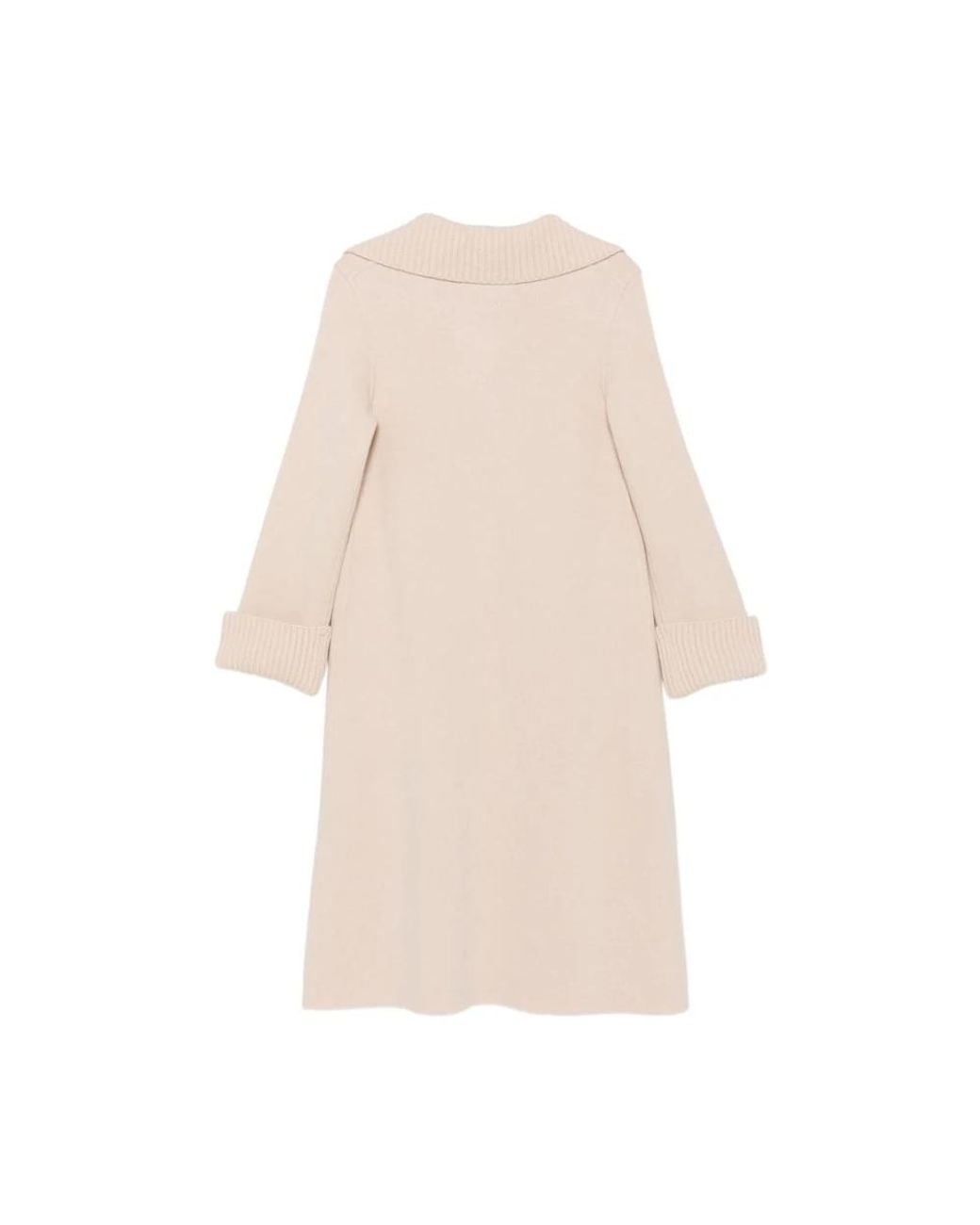 D.exterior Natural Double-Breasted Coats